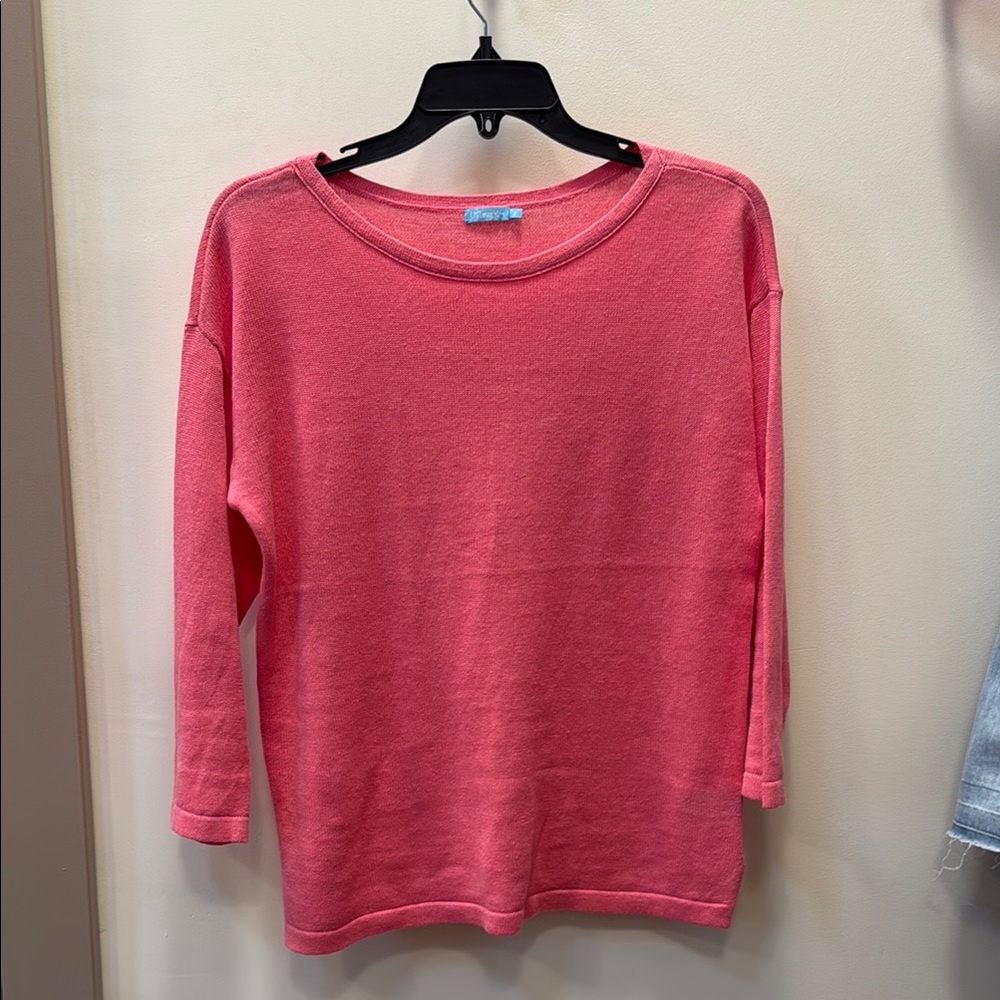J. McLaughlin Coral Crew Neck Sweater